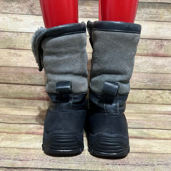 Ugg Black Leather Adirondack Li Winter Boots - Picture 7 of 10